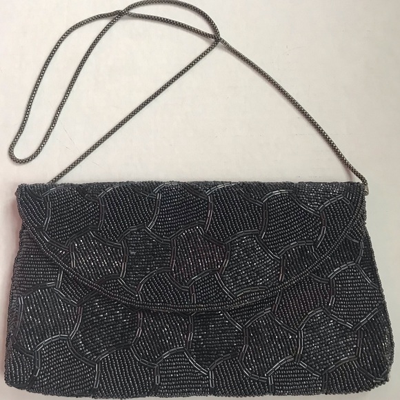 Vintage Handbags - Vintage Wallaseg Evening Shoulder Cutch Purse